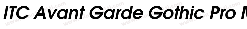 ITC Avant Garde Gothic Pro Medium字体转换